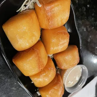 toasted bread with condensed milk