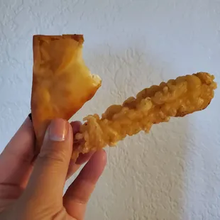 Crab Rangoon and shrimp tempura