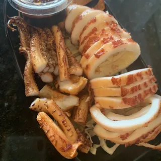 Grill Whole Squid