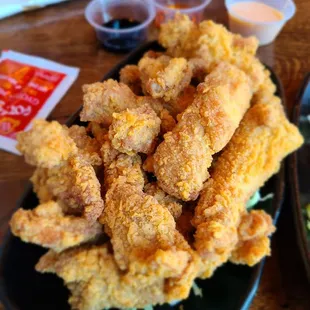 Starter of chicken karaage, $8