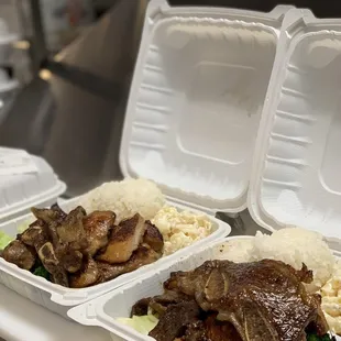 BBQ Mix - Kalbi short rib; bbq beef; bbq ck