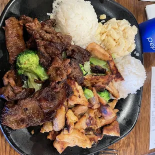 Chicken BBQ Chicken and Beef