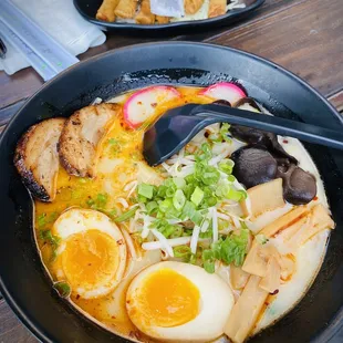 Tonkotsu Ramen + Lumpia Pork appetizer
