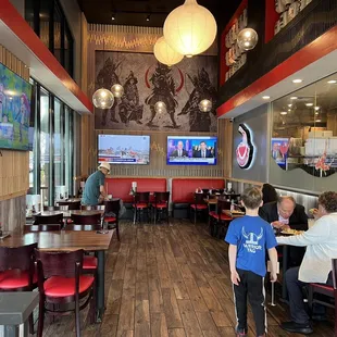 Dining area inside - spotless!