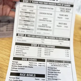 Ordering sheet. 2.29.24