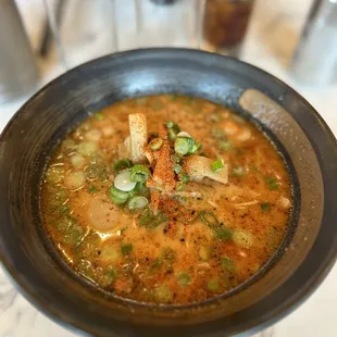 Spicy Garlic Pork Shoyu Broth Ramen