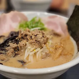 a bowl of ramen in a bowl