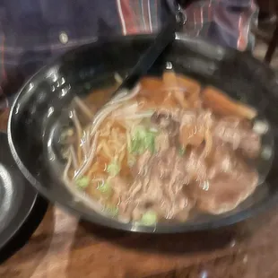 Ramen With Shoyu Broth Soup. Sorry fuzzy picture
