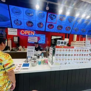Ramen Bario order counter