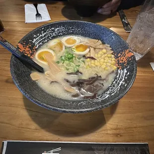 Tonkatsu ramen extra egg