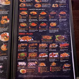 ribs, menu