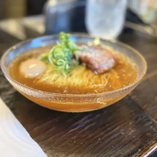 Steak and soy egg ramen