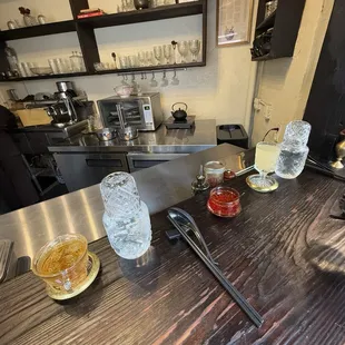 interior, sushi and sashimi