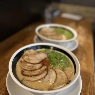 Classic Ramen and Negi-Goma Ramen