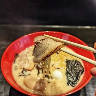 4/17/21 - Pork Ramen Chashu. Average. Okay fat/meat ratio. Mild marinade.