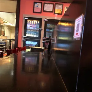 Seating at the counter