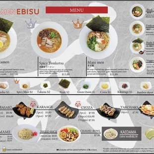 the newest menu 2/7/2024