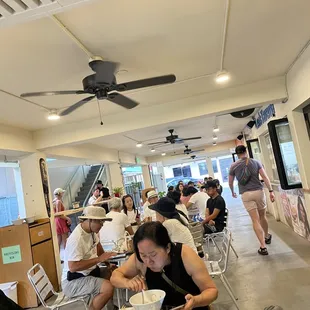 Inside the food court