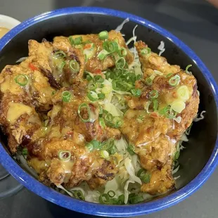 Sweet Chili Mayo Karaage Don
