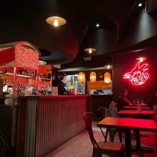 the interior of a restaurant