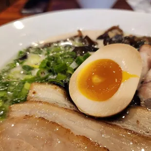 Hajime Ramen - egg in Kiwami Tonkotsu