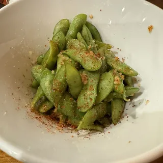 Spicy Garlic Edamame