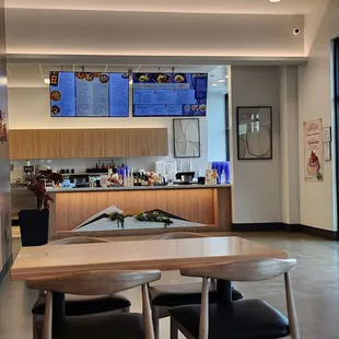 interior, sushi and sashimi