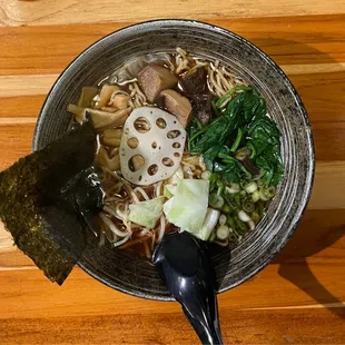 vegan shoyu ramen, beyondddd bombbb. best ever.