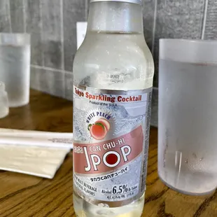 WHITE PEACH CHU-HI $6 - Sparkling  sho-chu cocktail