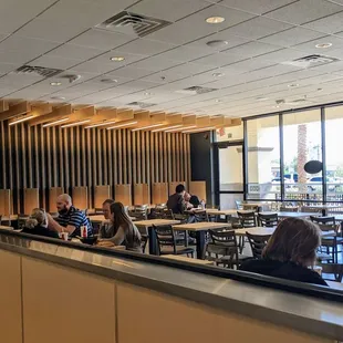 Inside dining area