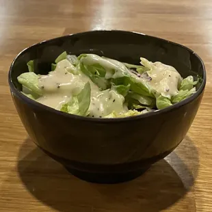 Salad as part of Tonkotsu Ramen Combo