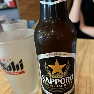 Large beer $7.50