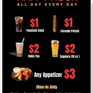 Happy hour deal!