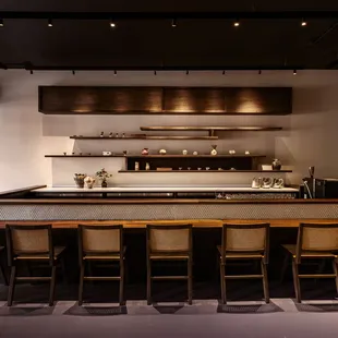 interior, sushi and sashimi