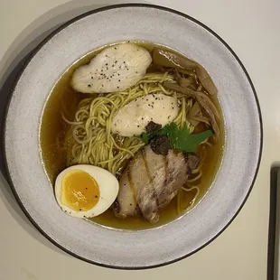 New Tokyo Style Shoyu Ramen - takeout and replated at home