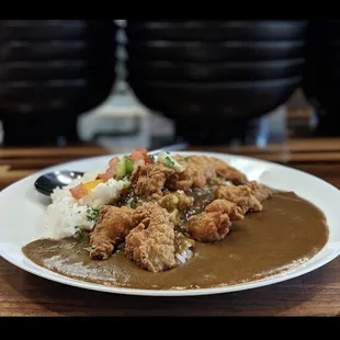 Kara-age curry rice