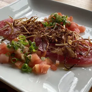 Tuna Carpaccio.