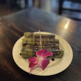 a plate of food on a table