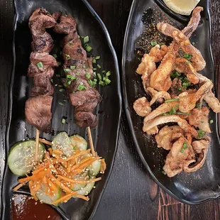 Pork BBQ Pork on Skewers 4skewers Calamari Legs