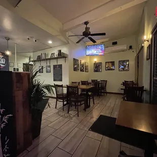 Interior of restaurant