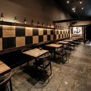 interior, sushi and sashimi