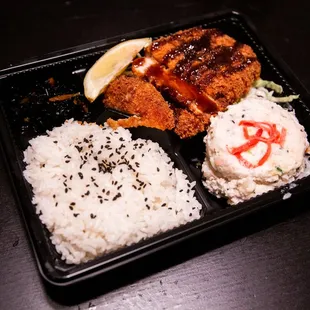 Katsu Bento! Mashed Potato is amazing