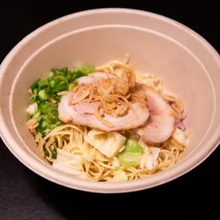 Miso Ramen without broth (To-Go) - love the crispy onions