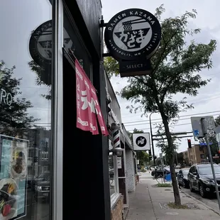 a sign for ramen kazama