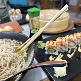 sushi and sashimi, food