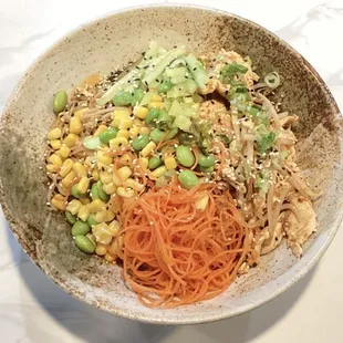 Spicy chicken cold noodles
