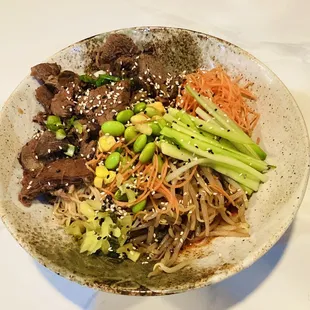 Spicy beef cold noodles