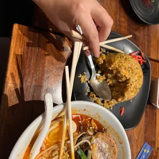 ramen and noodles, food