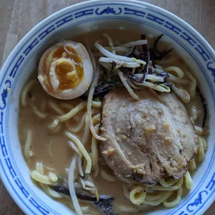 Pork tonkotsu ramen, reheated