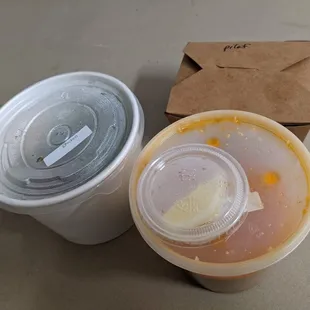 Spicy miso ramen and egg and chashu pilaf combo